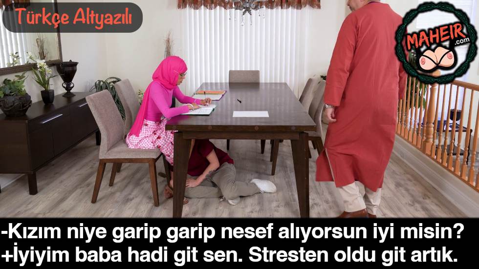 Ders Çalışma Bahanesiyle Evine Gittiği Patlak Türbanlı Kızı Halletti